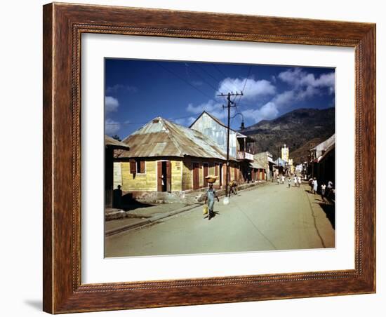 December 1946: Town of Cap Haitien, Haiti-Eliot Elisofon-Framed Photographic Print