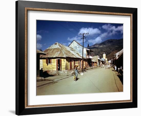 December 1946: Town of Cap Haitien, Haiti-Eliot Elisofon-Framed Photographic Print