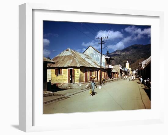 December 1946: Town of Cap Haitien, Haiti-Eliot Elisofon-Framed Photographic Print