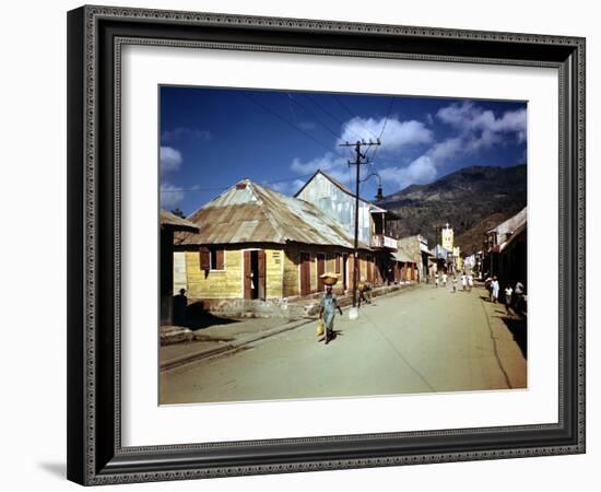 December 1946: Town of Cap Haitien, Haiti-Eliot Elisofon-Framed Photographic Print