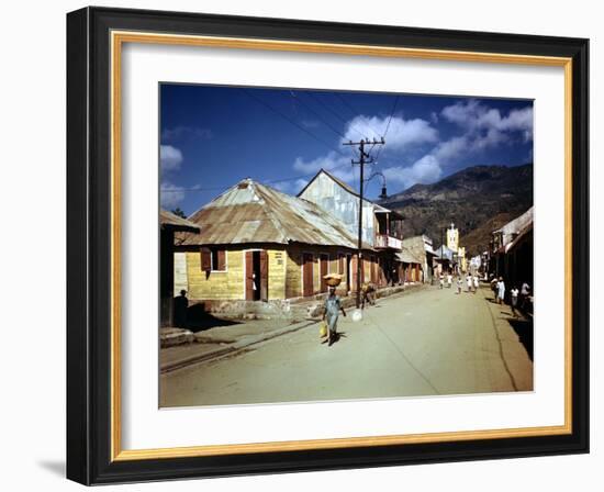 December 1946: Town of Cap Haitien, Haiti-Eliot Elisofon-Framed Photographic Print