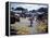 December 1946: Vendors at an Open Air Market at Petionville, Haiti-Eliot Elisofon-Framed Premier Image Canvas