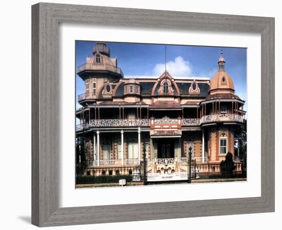 December 1946: Victorian House in Port of Spain, Trinidad-Eliot Elisofon-Framed Photographic Print