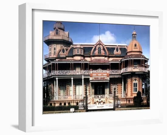 December 1946: Victorian House in Port of Spain, Trinidad-Eliot Elisofon-Framed Photographic Print