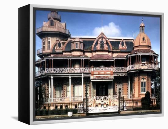 December 1946: Victorian House in Port of Spain, Trinidad-Eliot Elisofon-Framed Premier Image Canvas