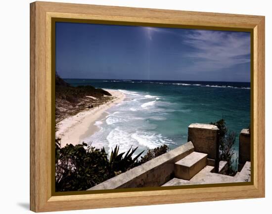 December 1946: View of a Beach in Jamaica-Eliot Elisofon-Framed Premier Image Canvas