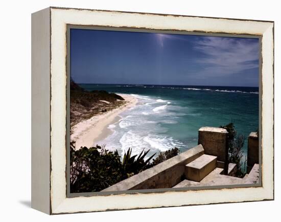 December 1946: View of a Beach in Jamaica-Eliot Elisofon-Framed Premier Image Canvas