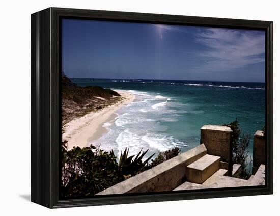 December 1946: View of a Beach in Jamaica-Eliot Elisofon-Framed Premier Image Canvas