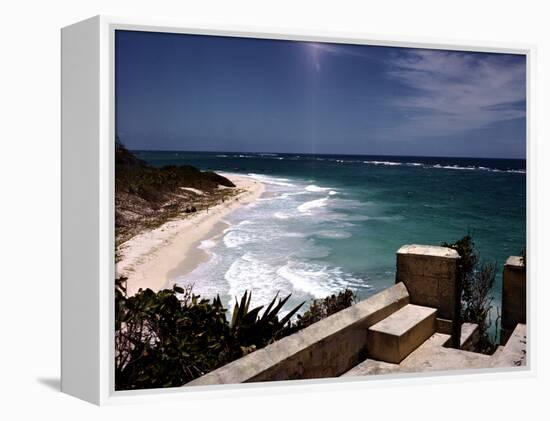 December 1946: View of a Beach in Jamaica-Eliot Elisofon-Framed Premier Image Canvas