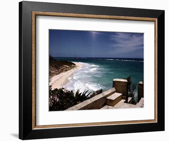 December 1946: View of a Beach in Jamaica-Eliot Elisofon-Framed Photographic Print