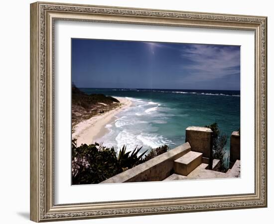 December 1946: View of a Beach in Jamaica-Eliot Elisofon-Framed Photographic Print