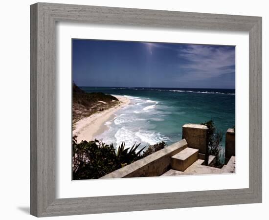 December 1946: View of a Beach in Jamaica-Eliot Elisofon-Framed Photographic Print