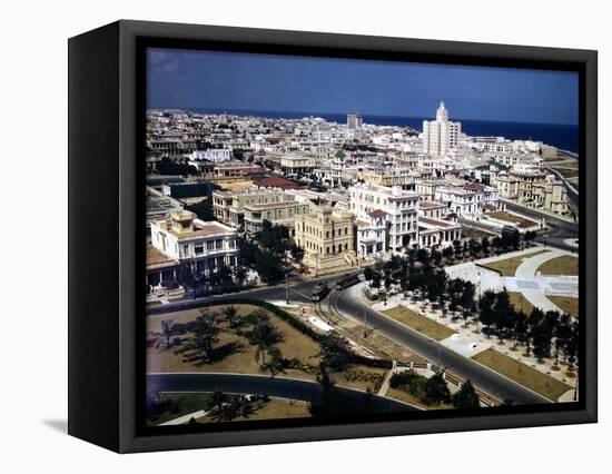 December 1946: View of Havana Looking West from the Hotel Nacional, Cuba-Eliot Elisofon-Framed Premier Image Canvas