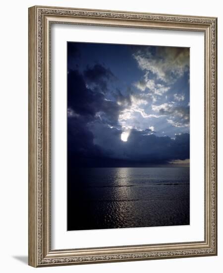 December 1946: View of Montego Bay in Jamaica During a Late Afternoon Storm-Eliot Elisofon-Framed Photographic Print