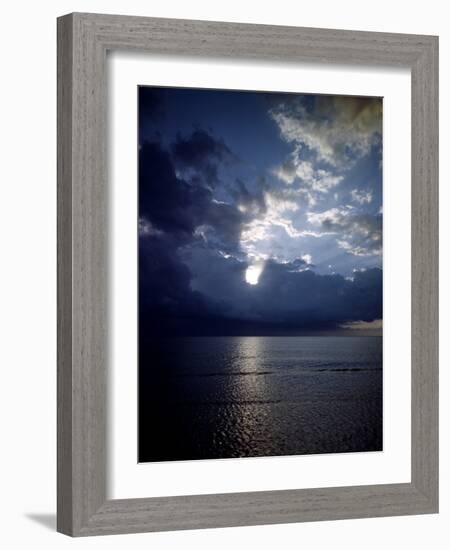 December 1946: View of Montego Bay in Jamaica During a Late Afternoon Storm-Eliot Elisofon-Framed Photographic Print