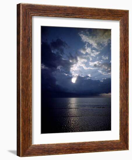 December 1946: View of Montego Bay in Jamaica During a Late Afternoon Storm-Eliot Elisofon-Framed Photographic Print