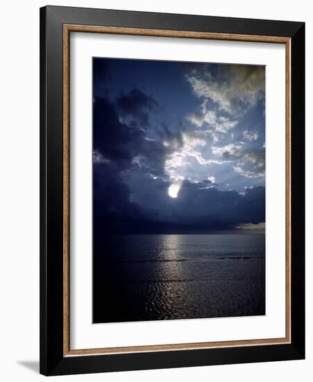 December 1946: View of Montego Bay in Jamaica During a Late Afternoon Storm-Eliot Elisofon-Framed Photographic Print