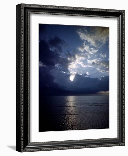 December 1946: View of Montego Bay in Jamaica During a Late Afternoon Storm-Eliot Elisofon-Framed Photographic Print