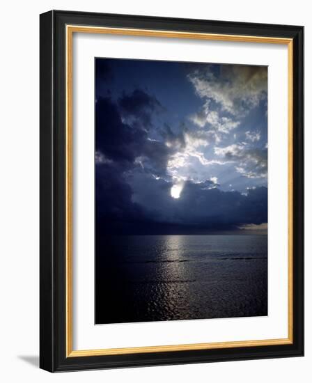 December 1946: View of Montego Bay in Jamaica During a Late Afternoon Storm-Eliot Elisofon-Framed Photographic Print