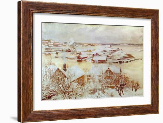 December Day-Albert Edelfelt-Framed Giclee Print