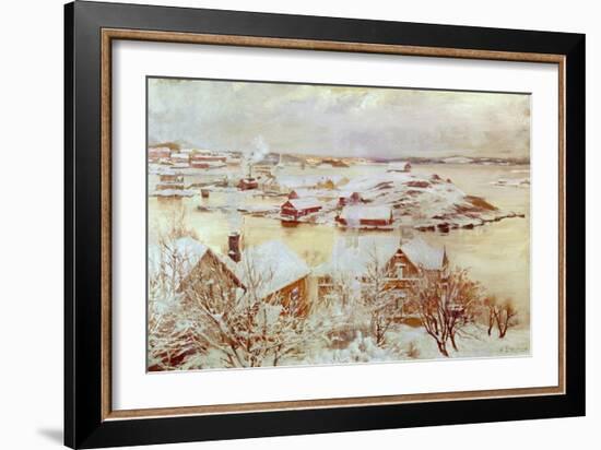 December Day-Albert Edelfelt-Framed Giclee Print