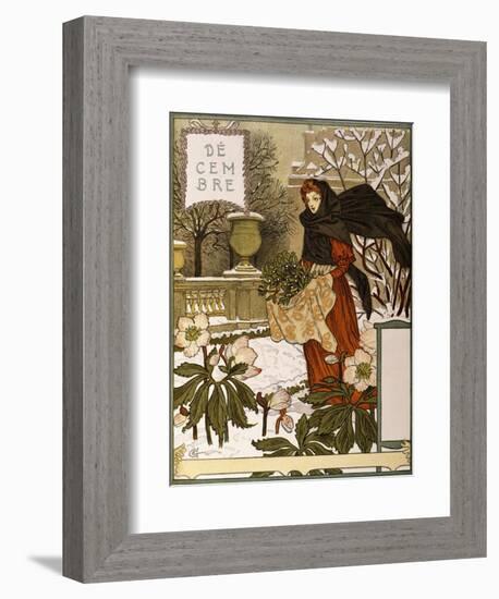 December, Illustration from the Fine Art Portofolio 'Le Mois', 1896-Eugene Grasset-Framed Giclee Print