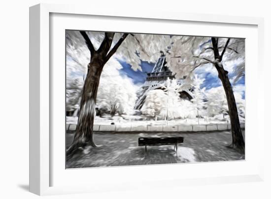 December in Paris - In the Style of Oil Painting-Philippe Hugonnard-Framed Giclee Print