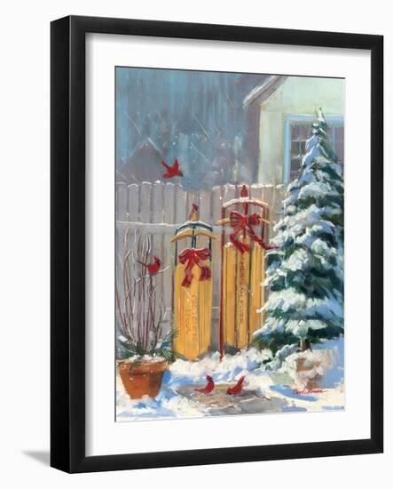 December Sleds-Carol Rowan-Framed Art Print