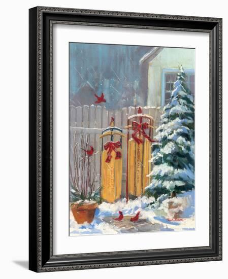 December Sleds-Carol Rowan-Framed Premium Giclee Print