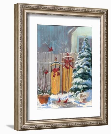 December Sleds-Carol Rowan-Framed Art Print