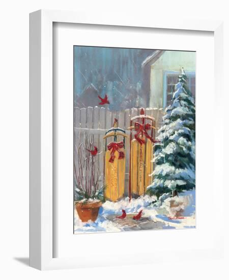 December Sleds-Carol Rowan-Framed Art Print