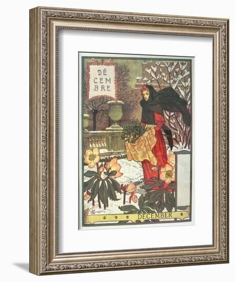 December-Eugene Grasset-Framed Giclee Print