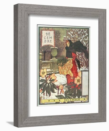 December-Eugene Grasset-Framed Giclee Print