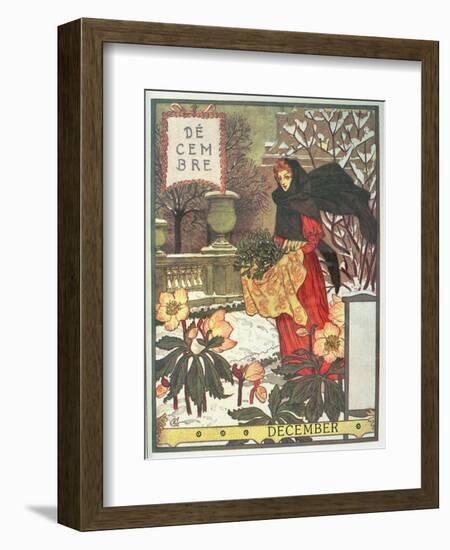 December-Eugene Grasset-Framed Giclee Print