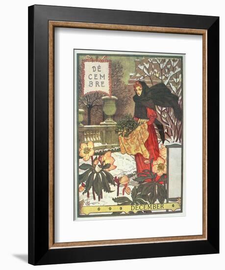 December-Eugene Grasset-Framed Giclee Print