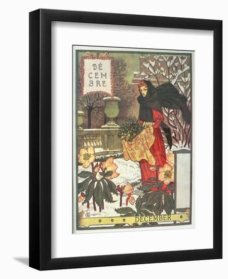 December-Eugene Grasset-Framed Giclee Print