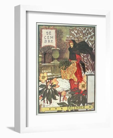 December-Eugene Grasset-Framed Giclee Print