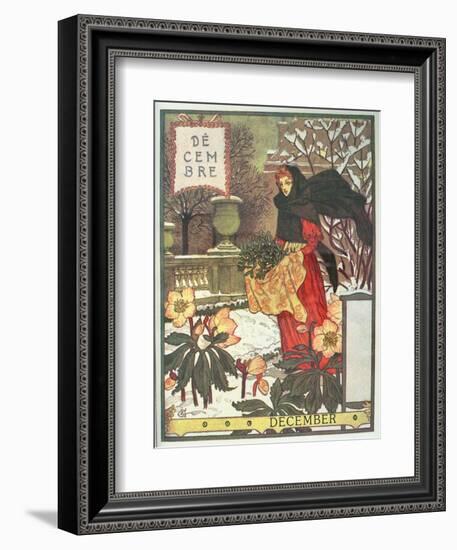 December-Eugene Grasset-Framed Giclee Print