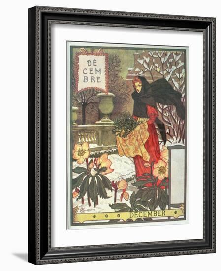 December-Eugene Grasset-Framed Giclee Print