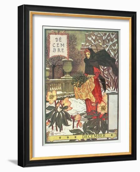 December-Eugene Grasset-Framed Giclee Print