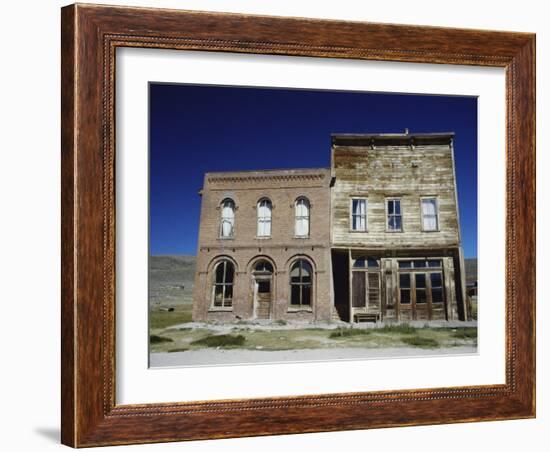 Dechambeau Hotel and I.O.O.F. Building, Bodie State Historic Park, California, USA-null-Framed Photographic Print