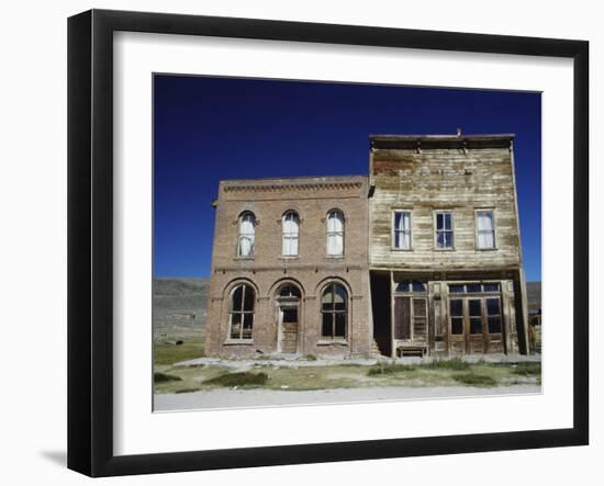 Dechambeau Hotel and I.O.O.F. Building, Bodie State Historic Park, California, USA-null-Framed Photographic Print