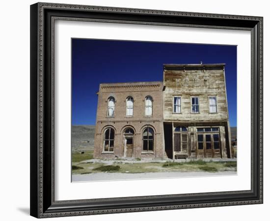 Dechambeau Hotel and I.O.O.F. Building, Bodie State Historic Park, California, USA-null-Framed Photographic Print