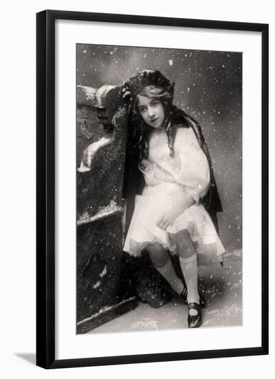 Decima Brooke in Little Red Riding Hood, 1907-null-Framed Photographic Print