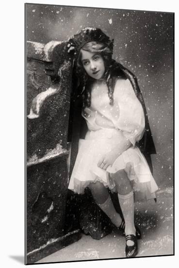 Decima Brooke in Little Red Riding Hood, 1907-null-Mounted Photographic Print