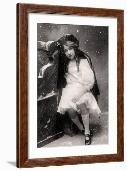 Decima Brooke in Little Red Riding Hood, 1907-null-Framed Photographic Print