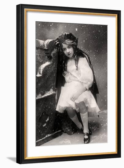 Decima Brooke in Little Red Riding Hood, 1907-null-Framed Photographic Print