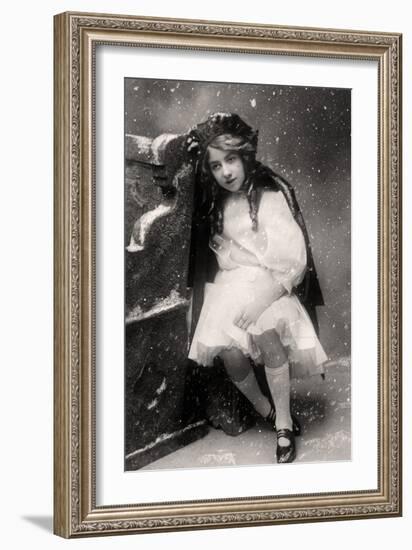 Decima Brooke in Little Red Riding Hood, 1907-null-Framed Photographic Print