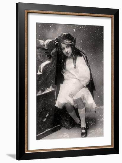 Decima Brooke in Little Red Riding Hood, 1907-null-Framed Photographic Print