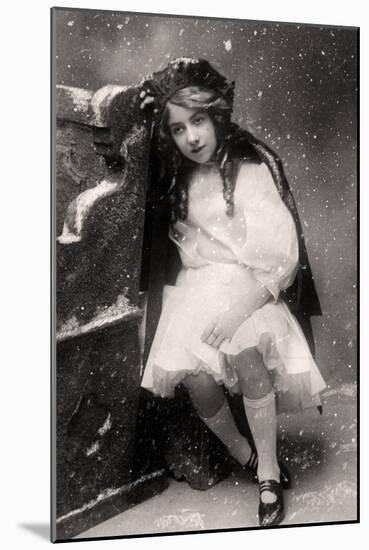 Decima Brooke in Little Red Riding Hood, 1907-null-Mounted Photographic Print